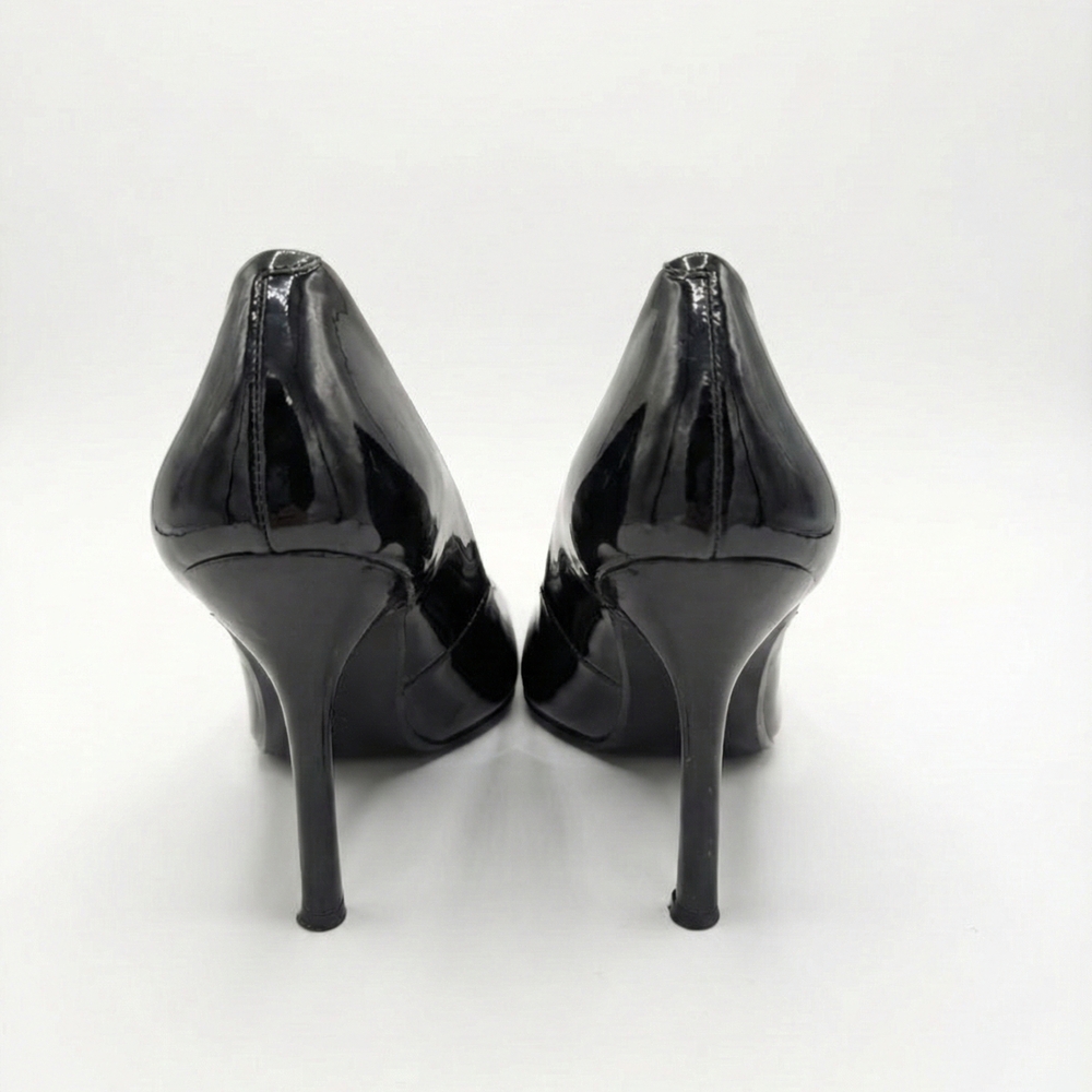 GUESS Black Patent Leather Stiletto Heels - Picture 3 of 4